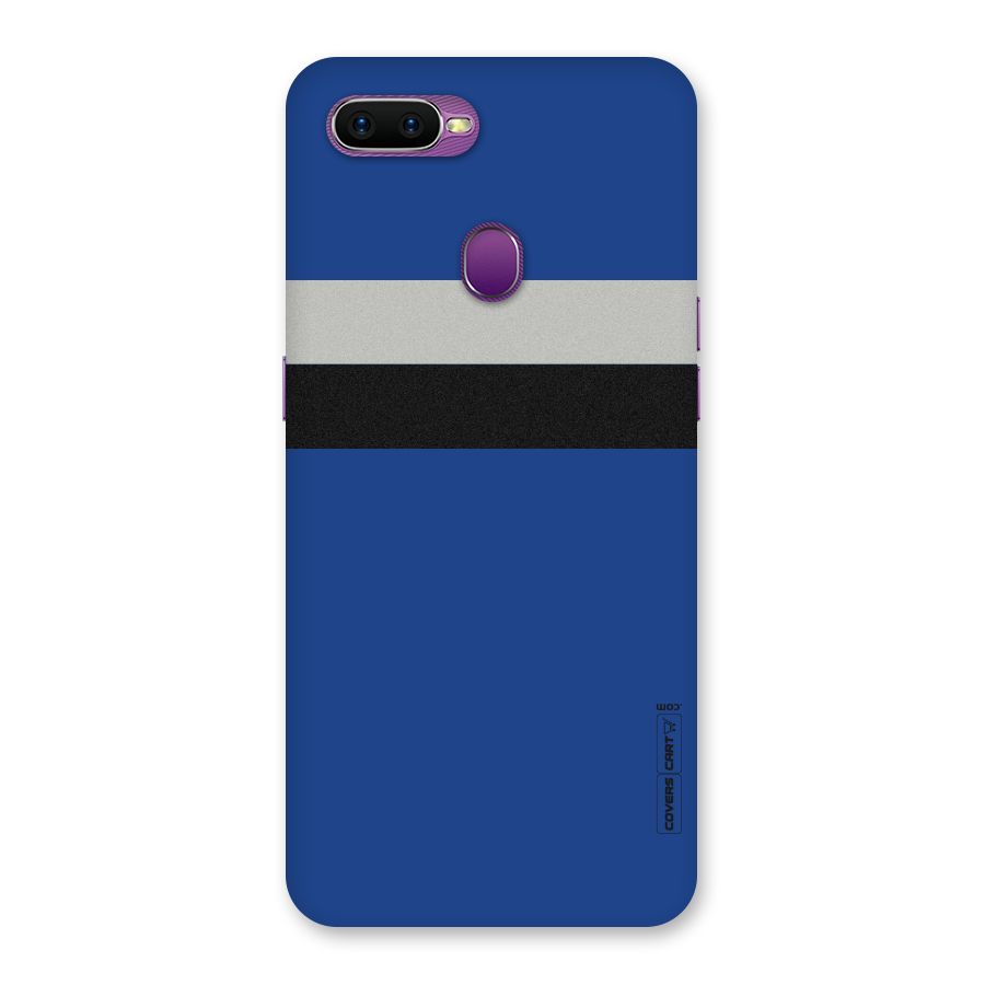 Grey Black Strips Back Case for Oppo F9