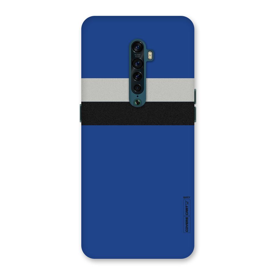 Grey Black Strips Back Case for Oppo Reno2