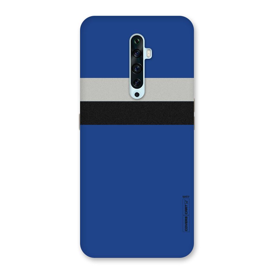 Grey Black Strips Back Case for Oppo Reno2 F