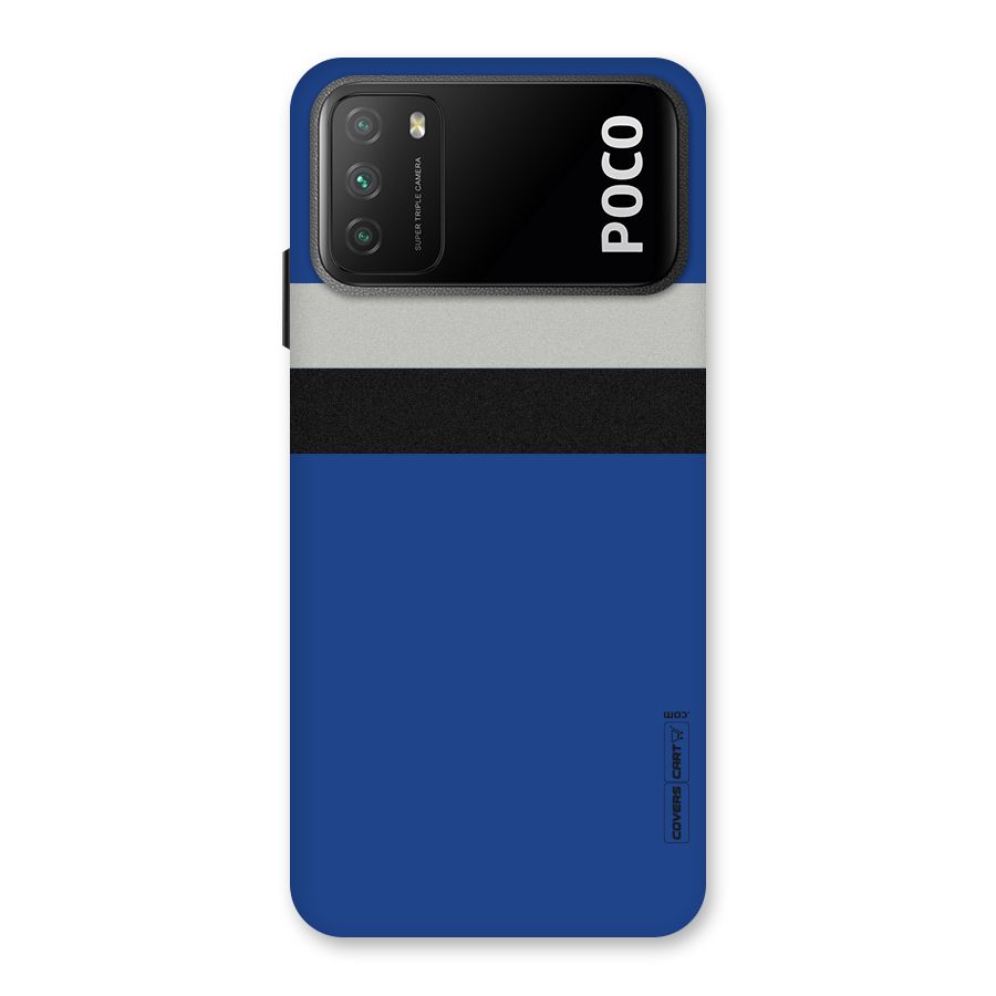 Grey Black Strips Back Case for Poco M3