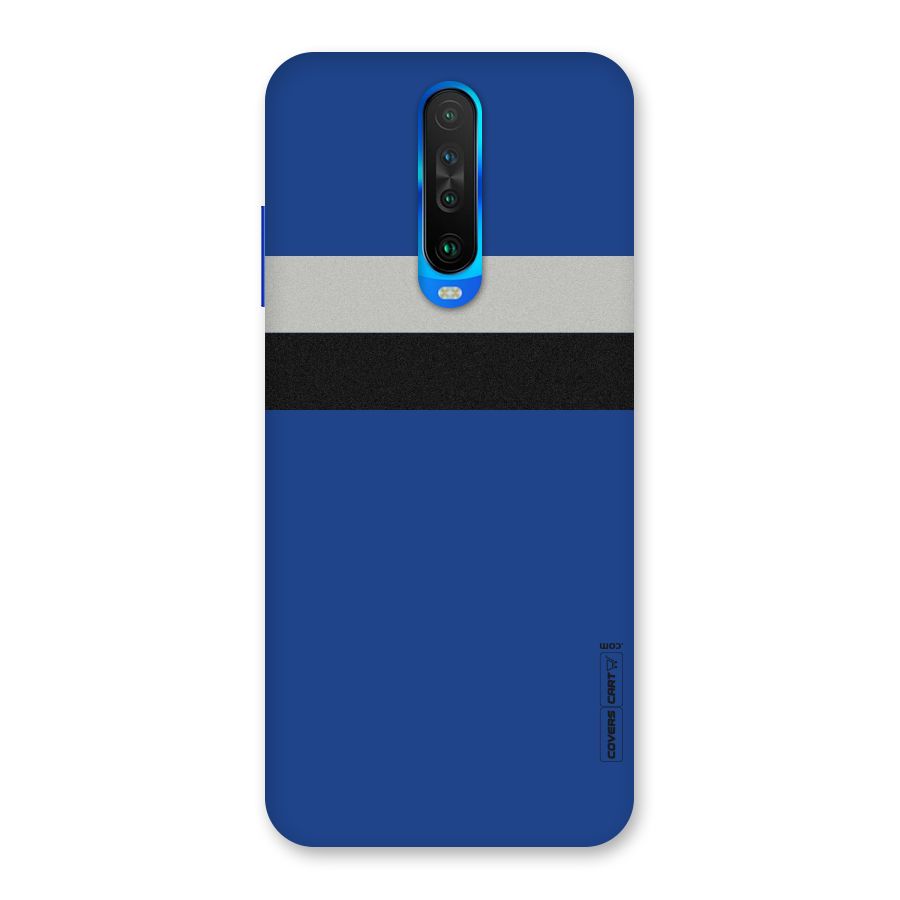 Grey Black Strips Back Case for Poco X2