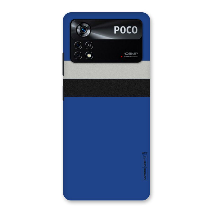 Grey Black Strips Back Case for Poco X4 Pro 5G