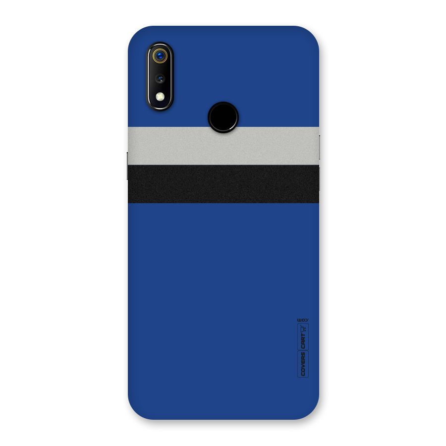 Grey Black Strips Back Case for Realme 3