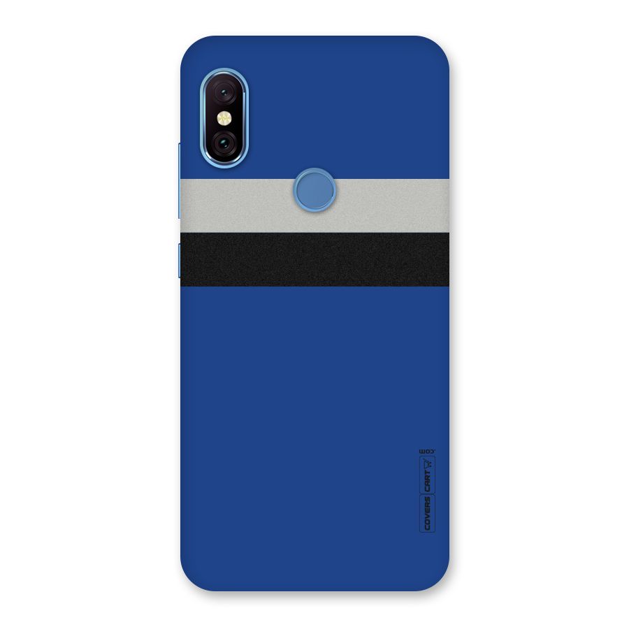 Grey Black Strips Back Case for Redmi Note 6 Pro