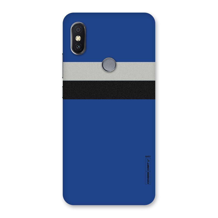 Grey Black Strips Back Case for Redmi Y2
