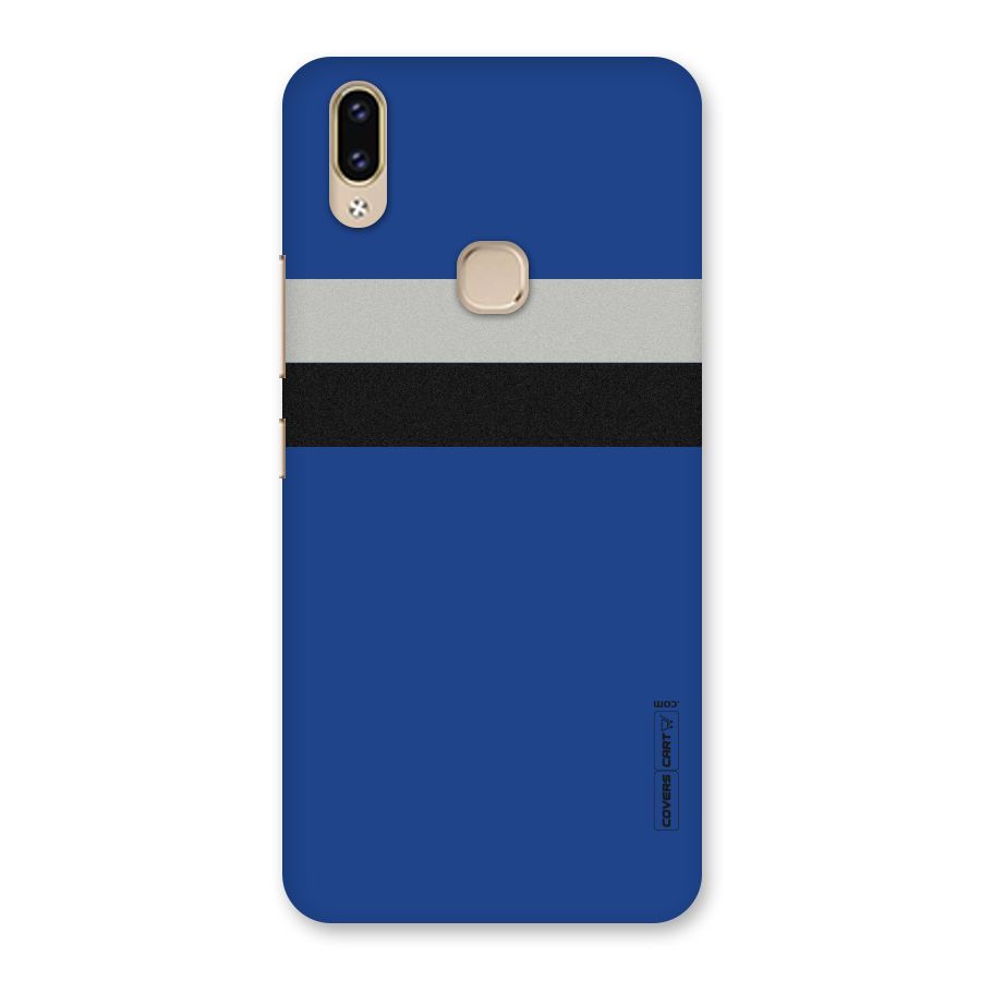 Grey Black Strips Back Case for Vivo V9 Youth