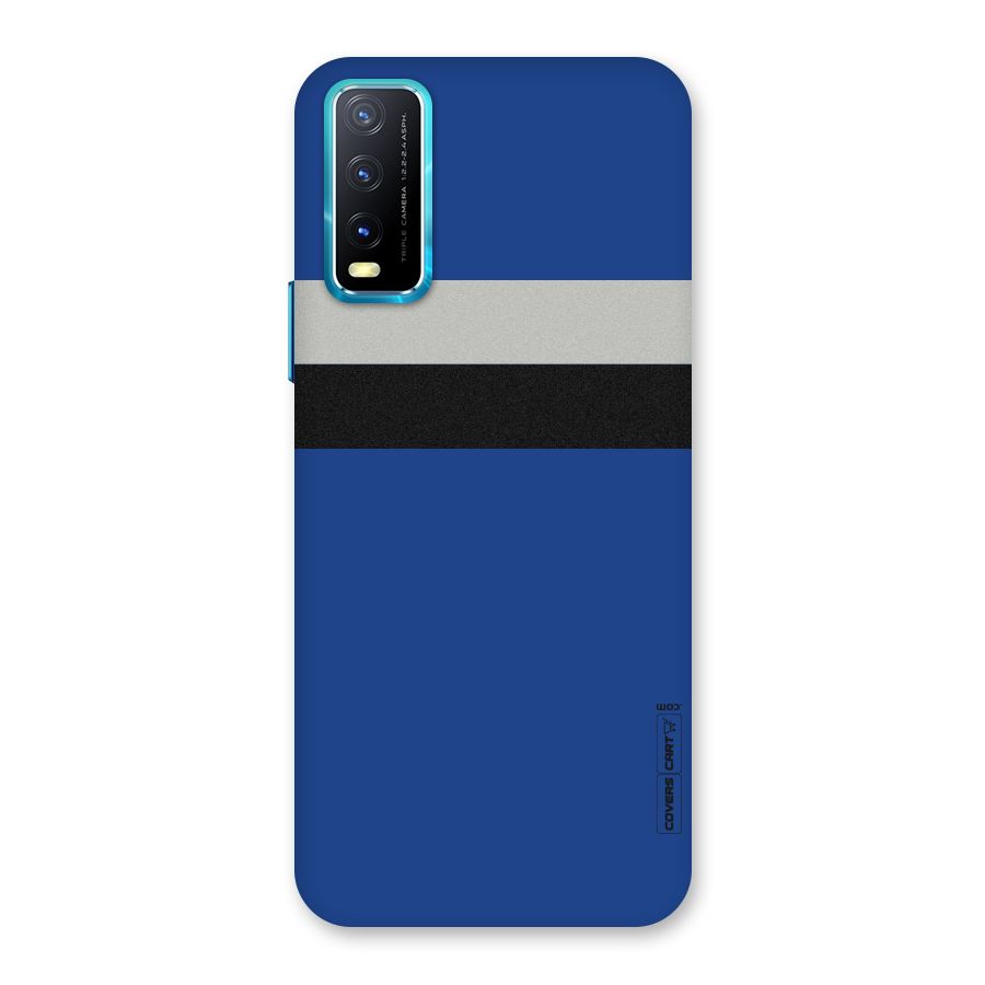 Grey Black Strips Back Case for Vivo Y20G