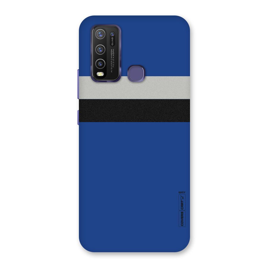 Grey Black Strips Back Case for Vivo Y30