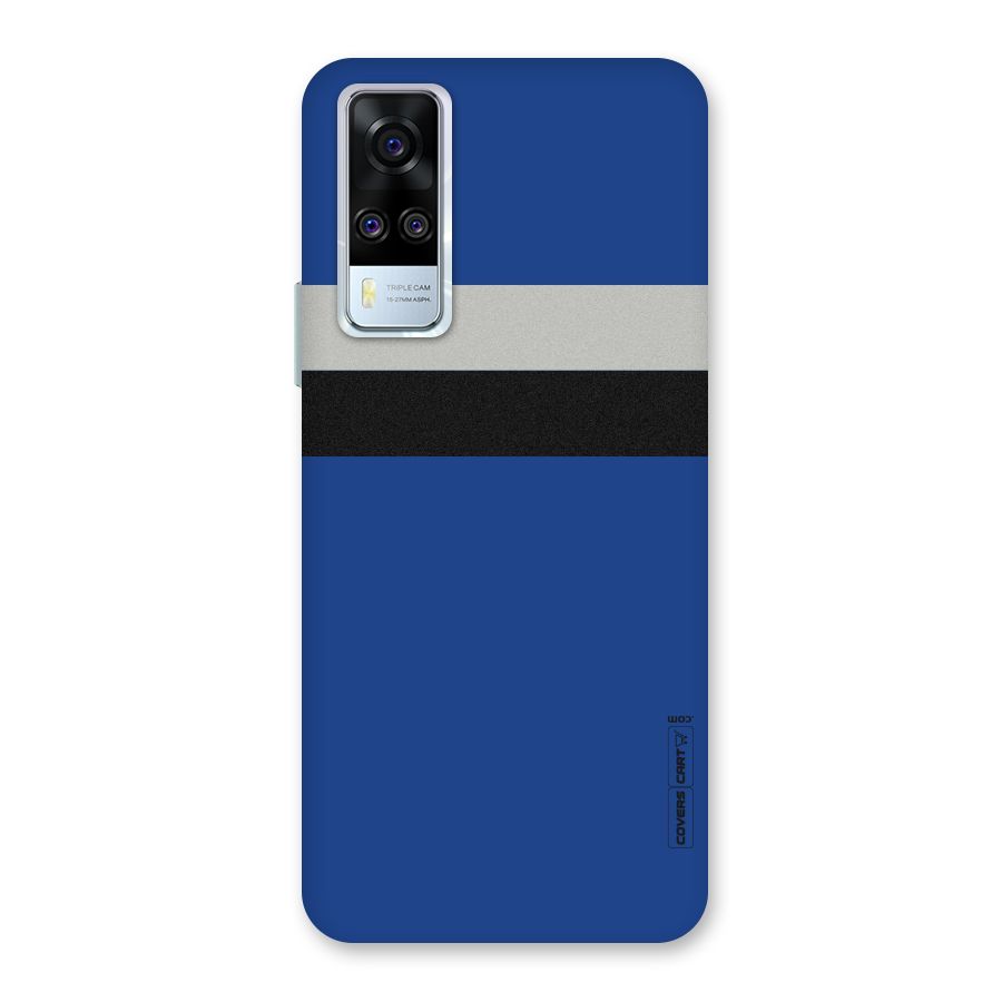 Grey Black Strips Back Case for Vivo Y31