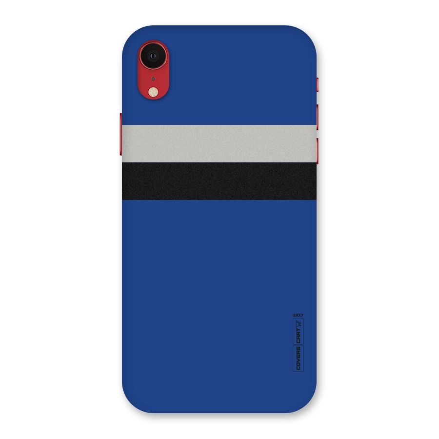 Grey Black Strips Back Case for iPhone XR