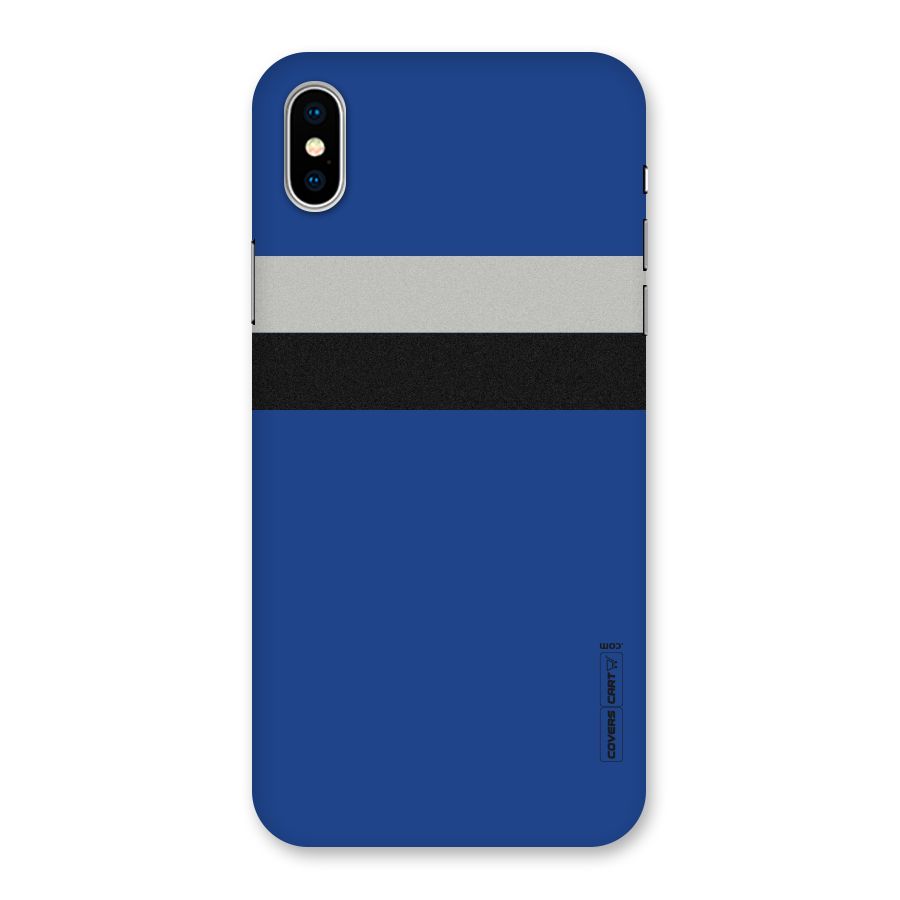 Grey Black Strips Back Case for iPhone XS
