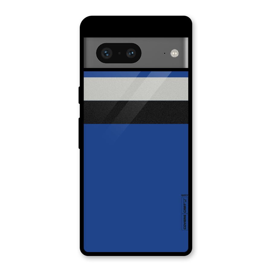 Grey Black Strips Glass Back Case for Google Pixel 7