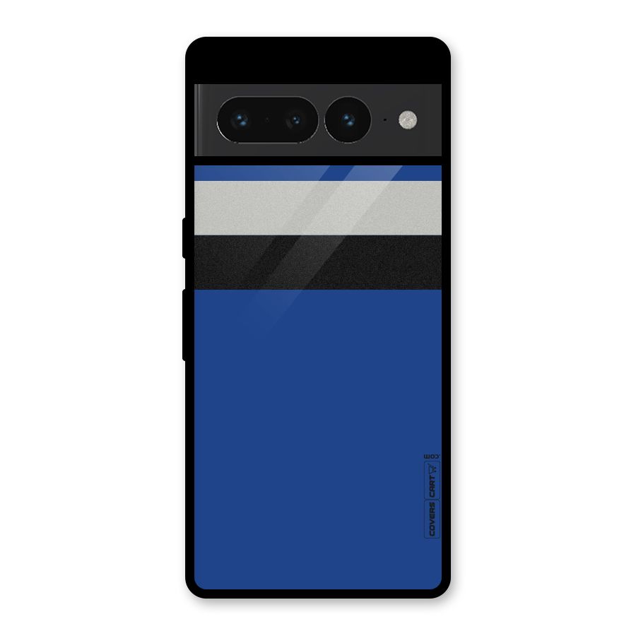 Grey Black Strips Glass Back Case for Google Pixel 7 Pro