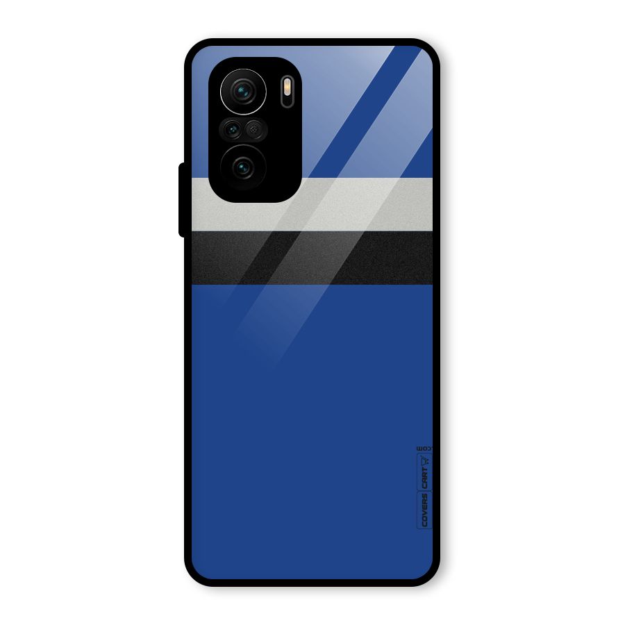 Grey Black Strips Glass Back Case for Mi 11X Pro