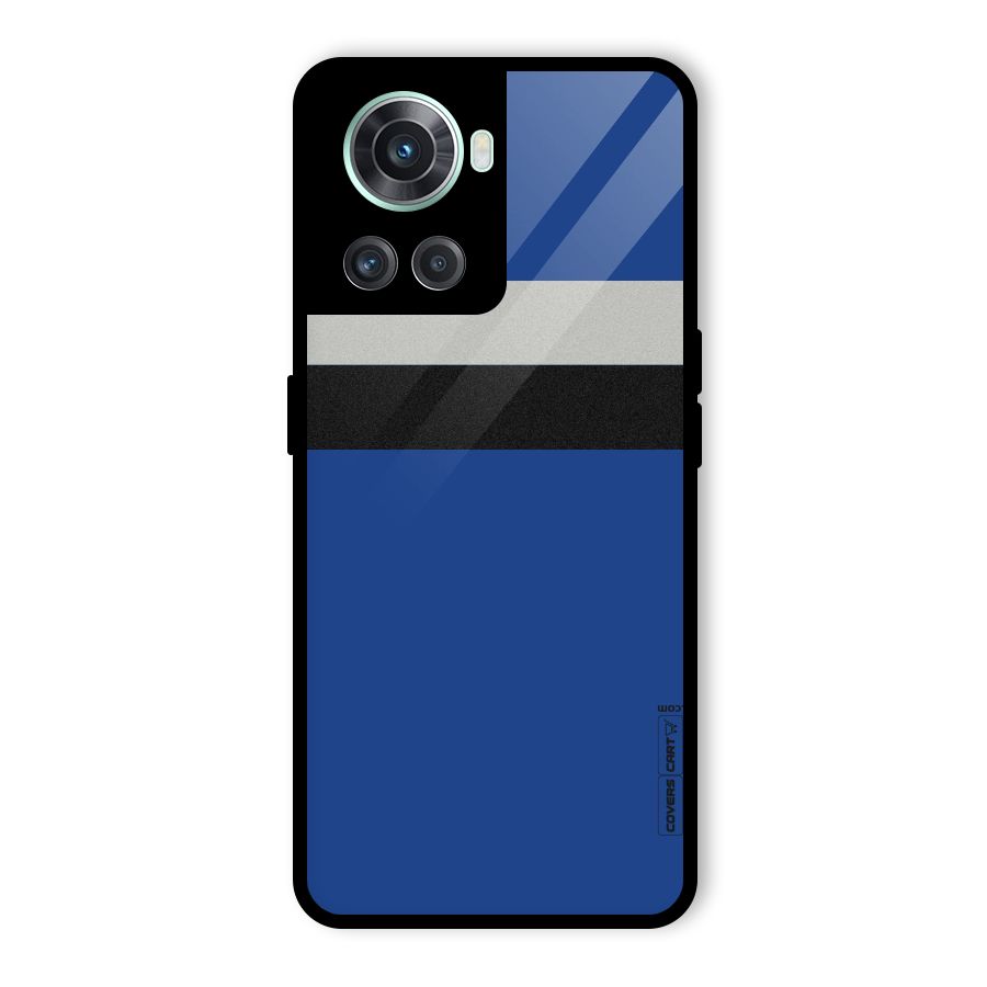 Grey Black Strips Glass Back Case for OnePlus 10R