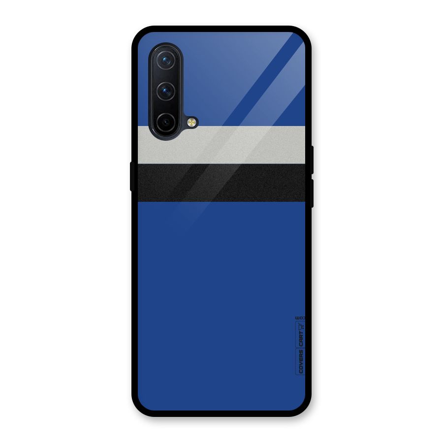 Grey Black Strips Glass Back Case for OnePlus Nord CE 5G