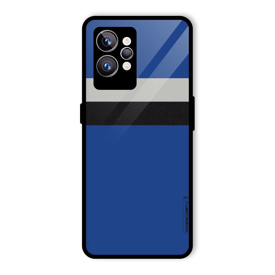 Grey Black Strips Glass Back Case for Realme GT2 Pro