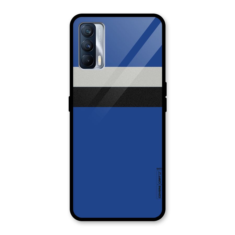 Grey Black Strips Glass Back Case for Realme X7