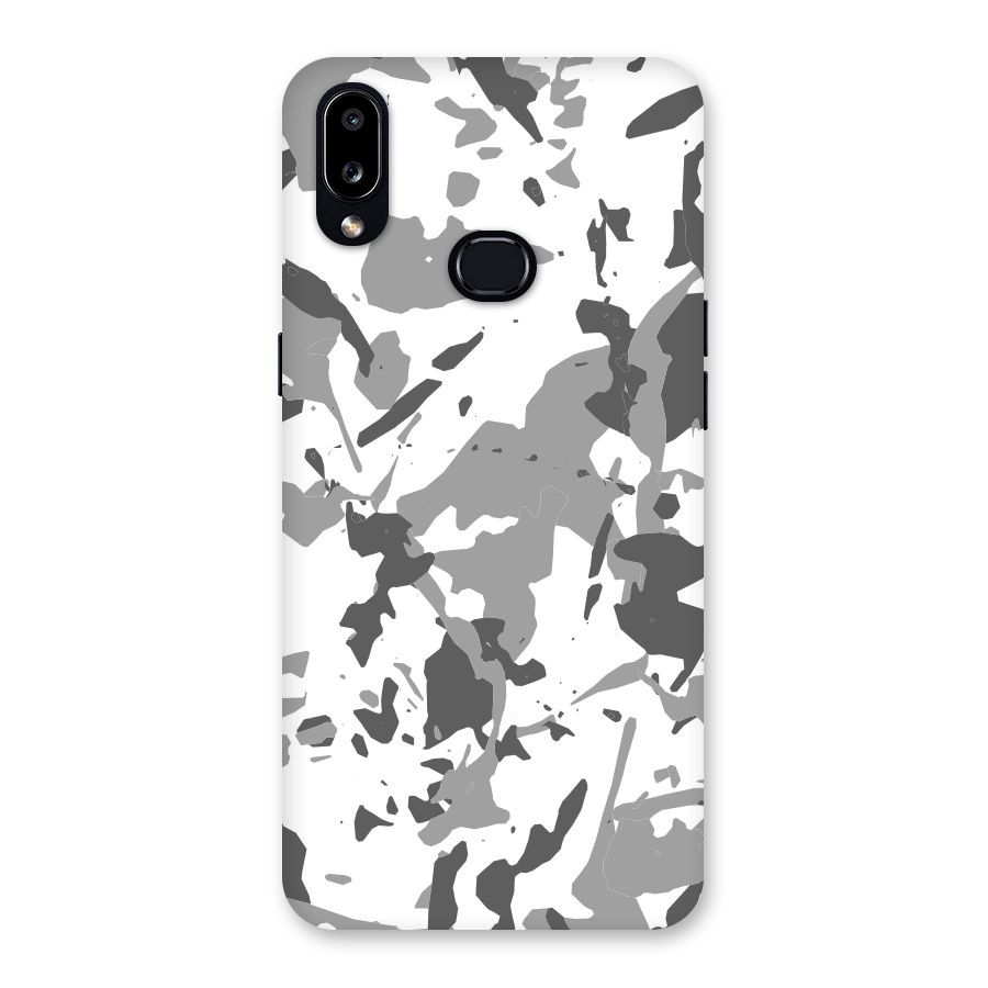 Grey Camouflage Army Back Case for Galaxy A10s