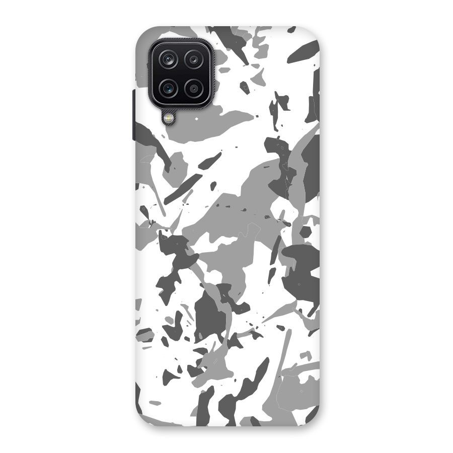 Grey Camouflage Army Back Case for Galaxy A12