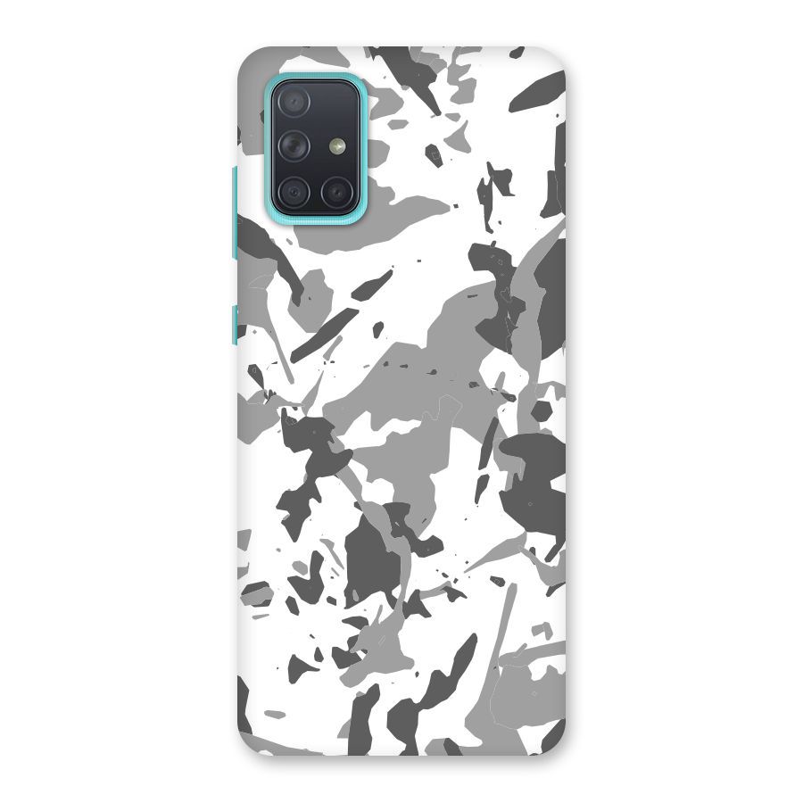 Grey Camouflage Army Back Case for Galaxy A71