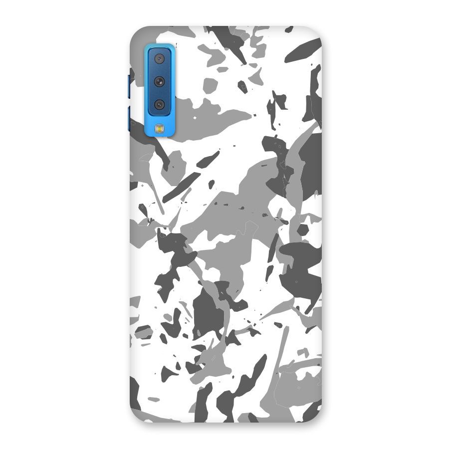 Grey Camouflage Army Back Case for Galaxy A7 (2018)