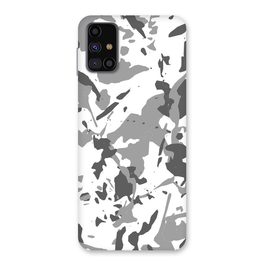 Grey Camouflage Army Back Case for Galaxy M31s