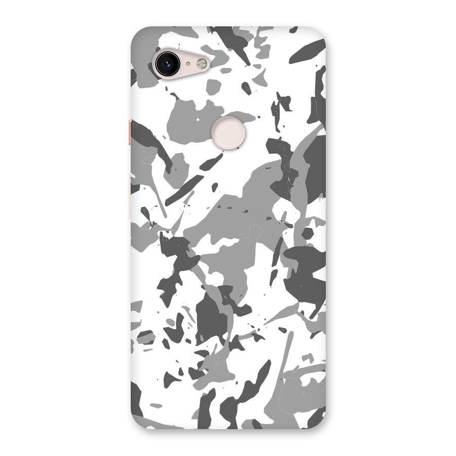 Grey Camouflage Army Back Case for Google Pixel 3 XL