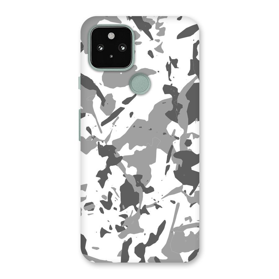 Grey Camouflage Army Back Case for Google Pixel 5