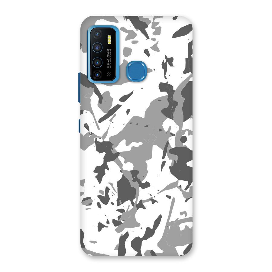 Grey Camouflage Army Back Case for Infinix Hot 9