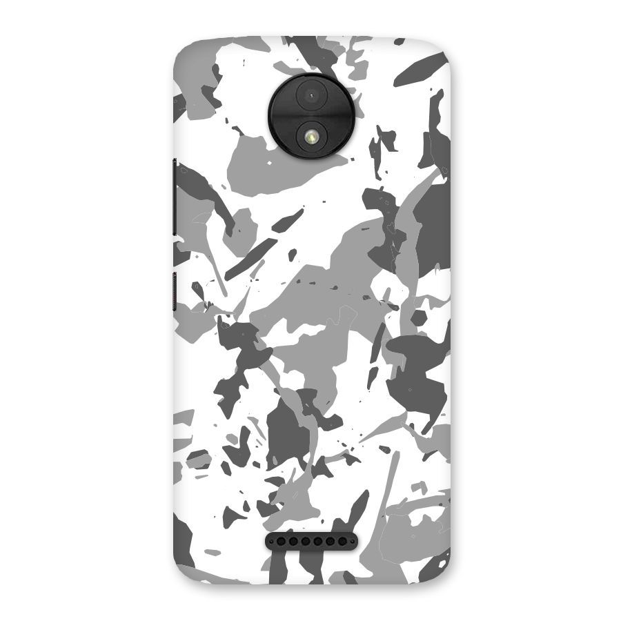 Grey Camouflage Army Back Case for Moto C