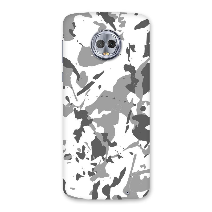 Grey Camouflage Army Back Case for Moto G6 Plus