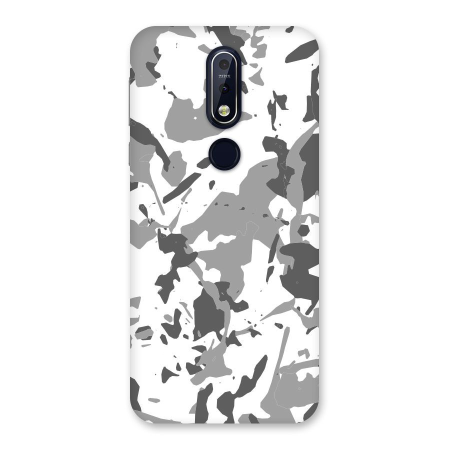 Grey Camouflage Army Back Case for Nokia 7.1