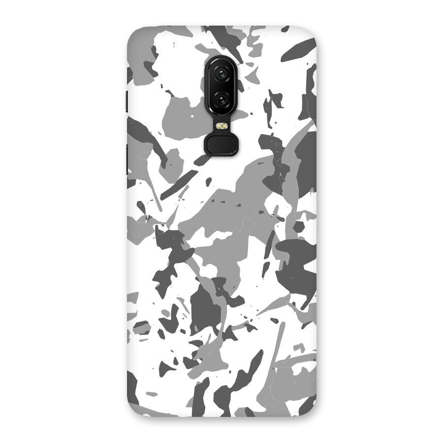 Grey Camouflage Army Back Case for OnePlus 6