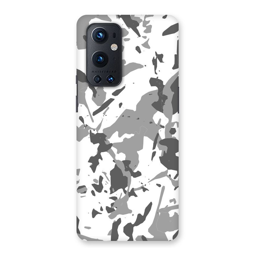 Grey Camouflage Army Back Case for OnePlus 9 Pro