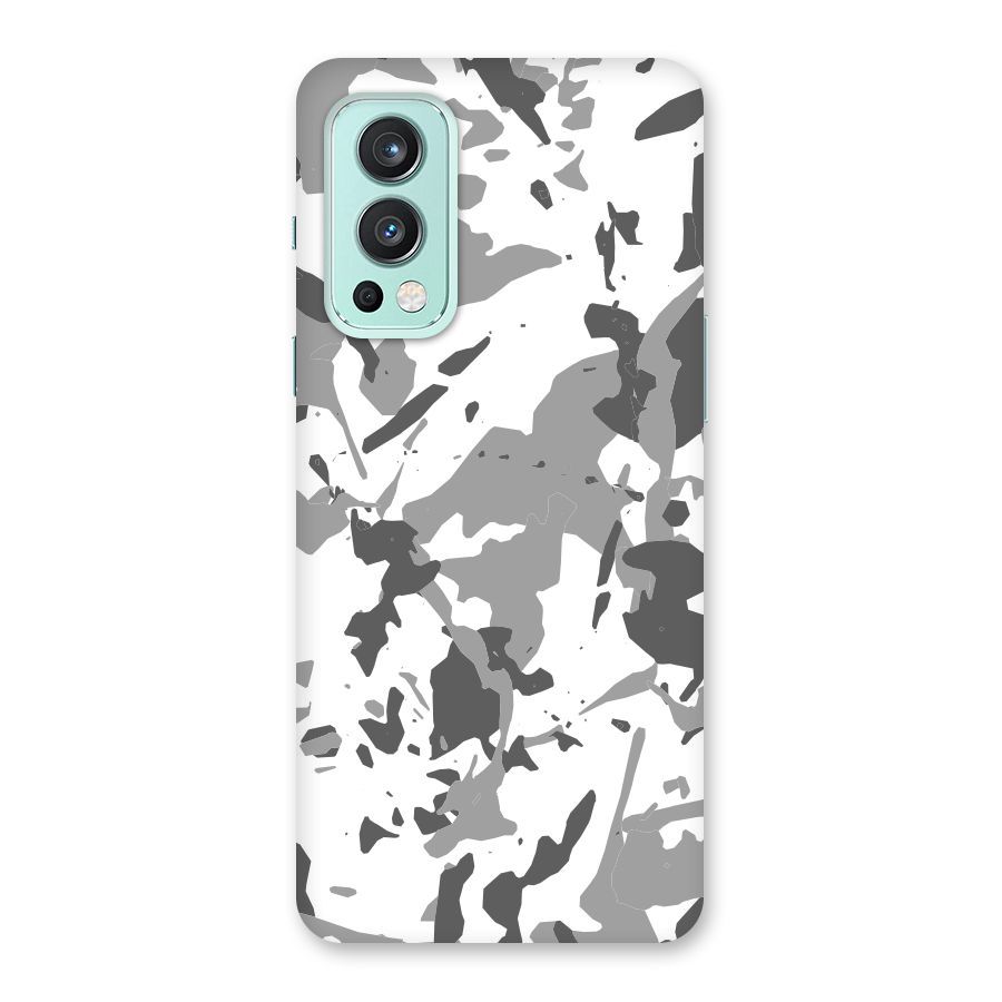Grey Camouflage Army Back Case for OnePlus Nord 2 5G