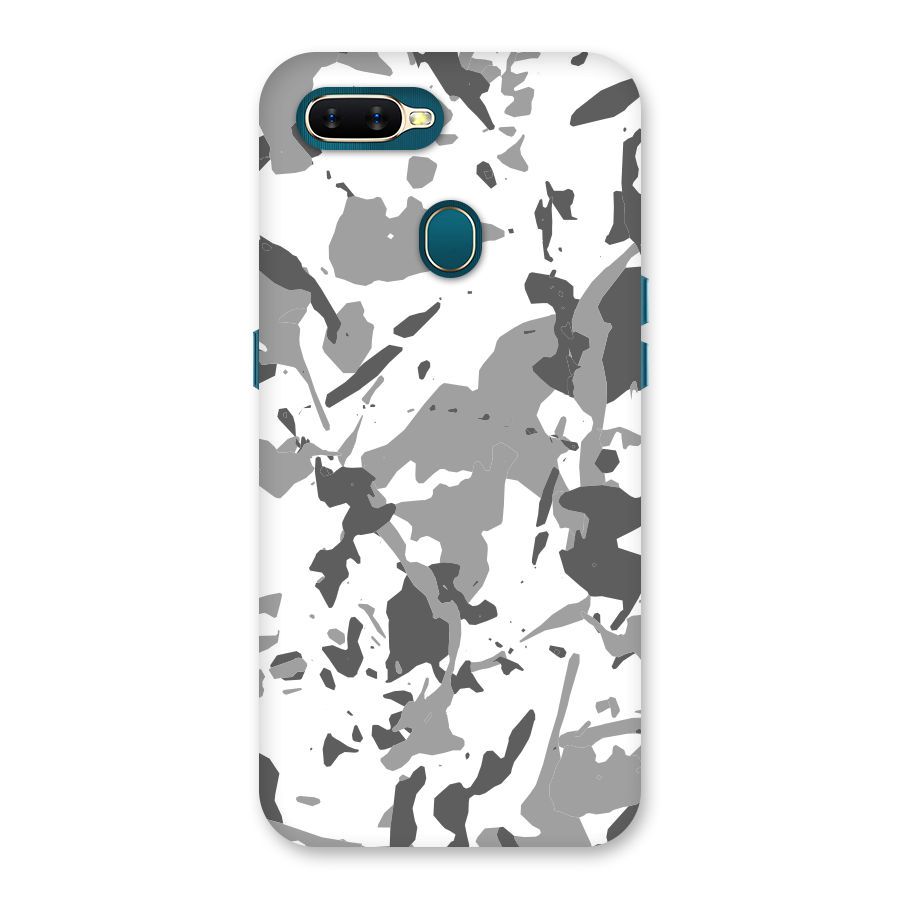 Grey Camouflage Army Back Case for Oppo A11k