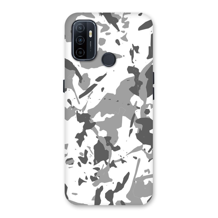 Grey Camouflage Army Back Case for Oppo A32