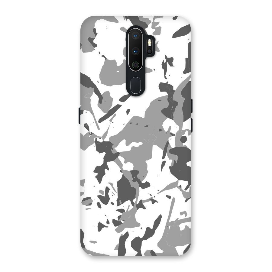 Grey Camouflage Army Back Case for Oppo A5 (2020)