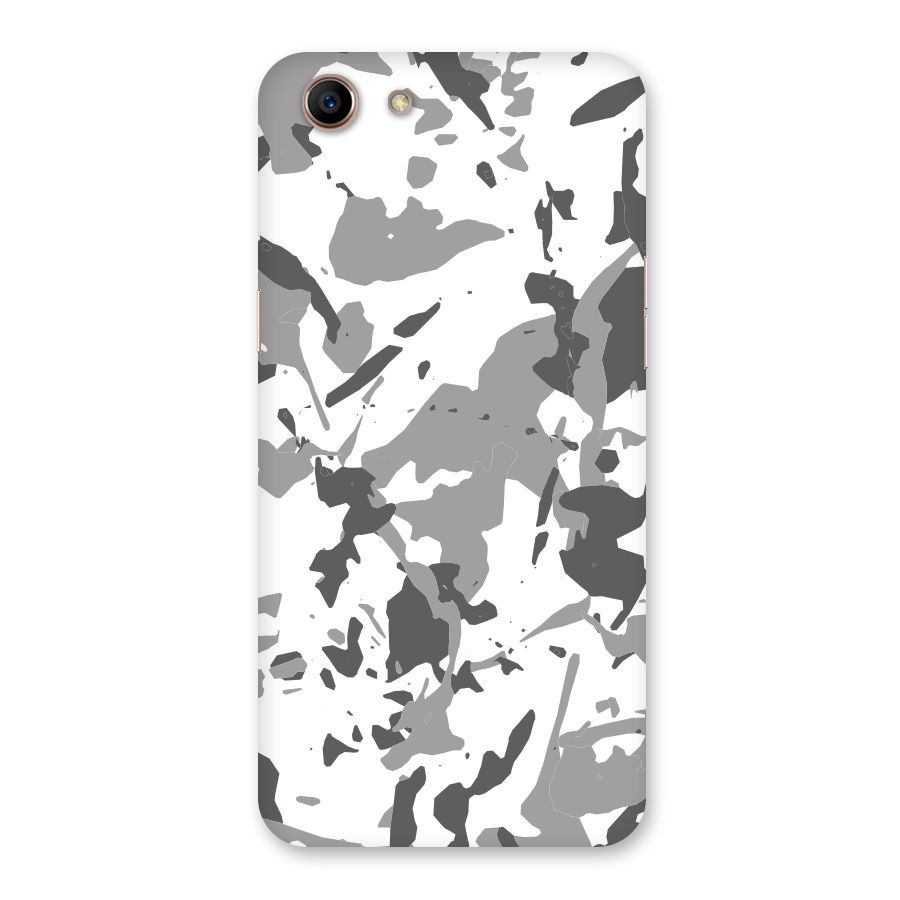 Grey Camouflage Army Back Case for Oppo A83 (2018)