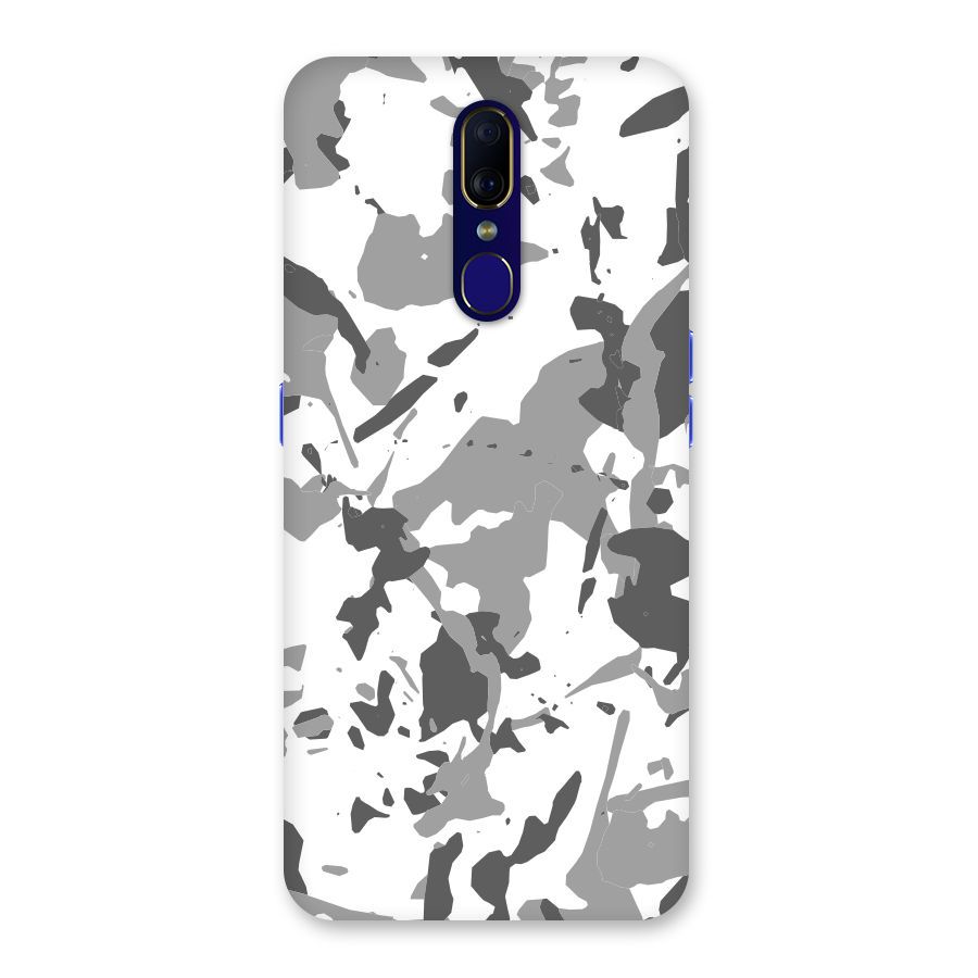 Grey Camouflage Army Back Case for Oppo F11