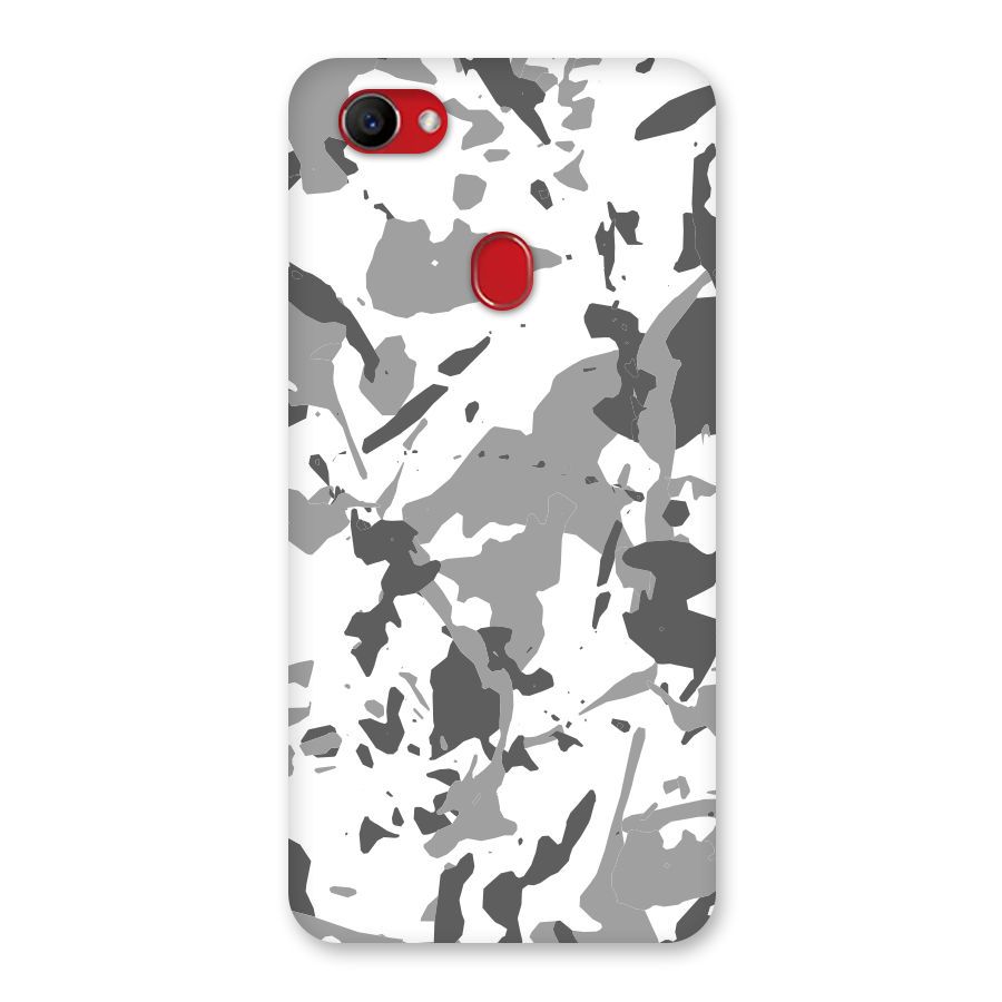 Grey Camouflage Army Back Case for Oppo F7