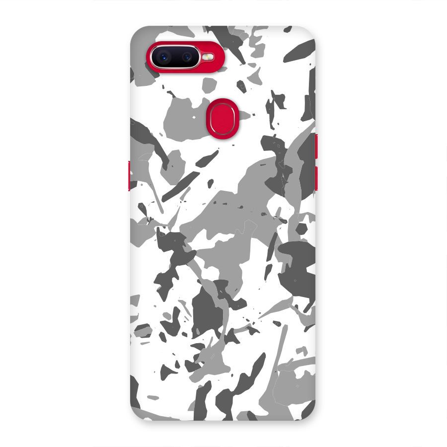 Grey Camouflage Army Back Case for Oppo F9 Pro