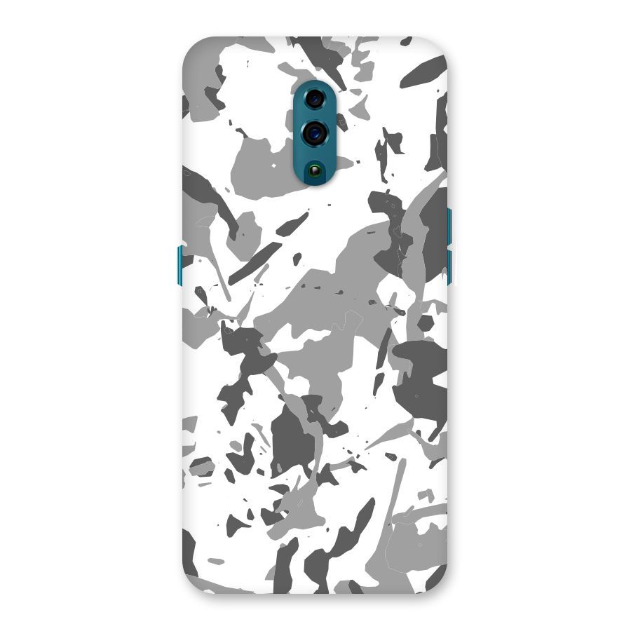 Grey Camouflage Army Back Case for Oppo Reno