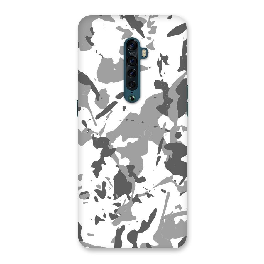 Grey Camouflage Army Back Case for Oppo Reno2