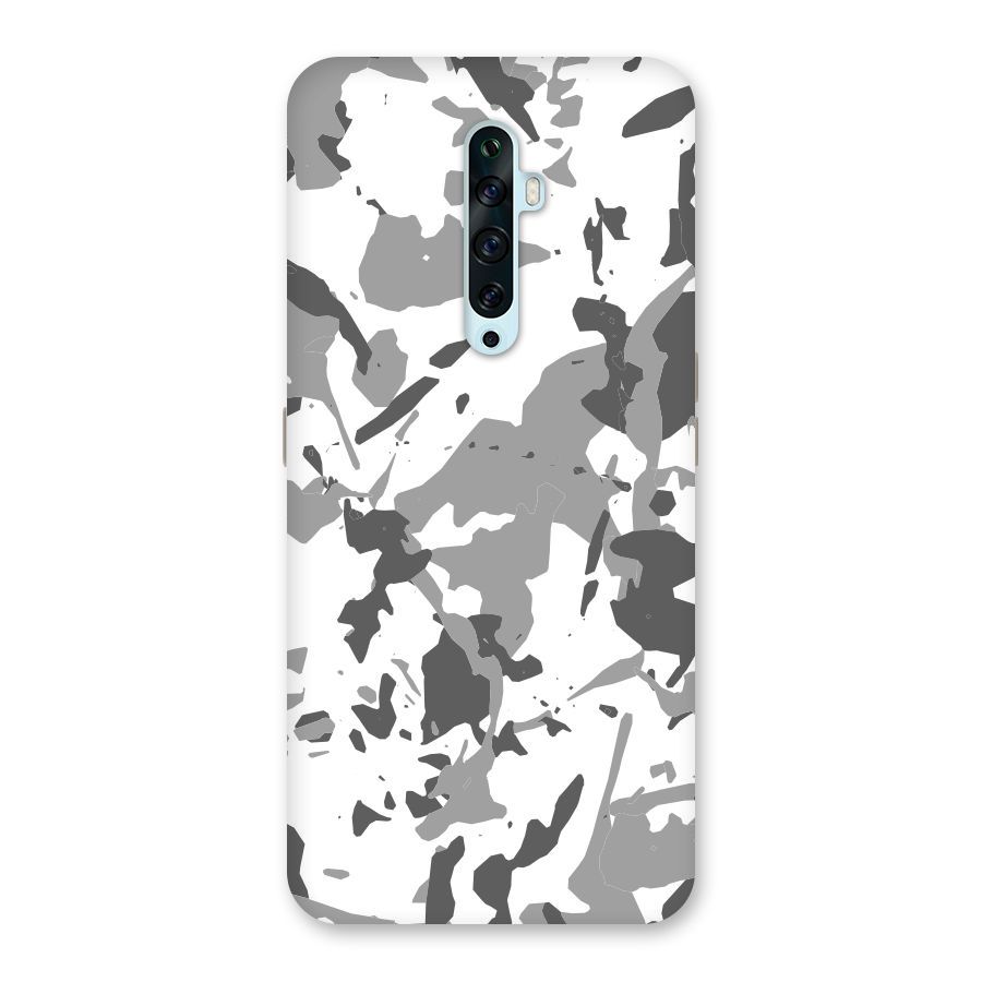 Grey Camouflage Army Back Case for Oppo Reno2 Z