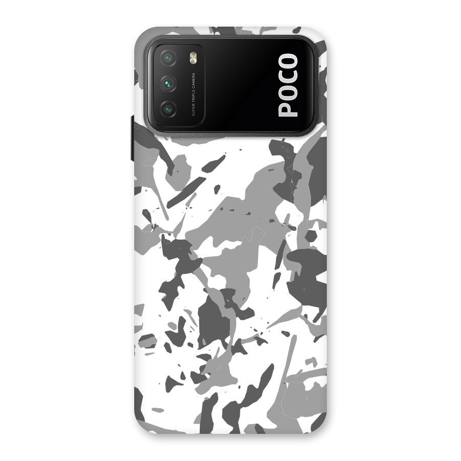 Grey Camouflage Army Back Case for Poco M3