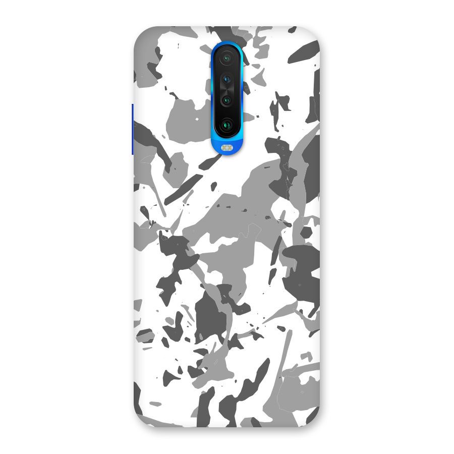 Grey Camouflage Army Back Case for Poco X2