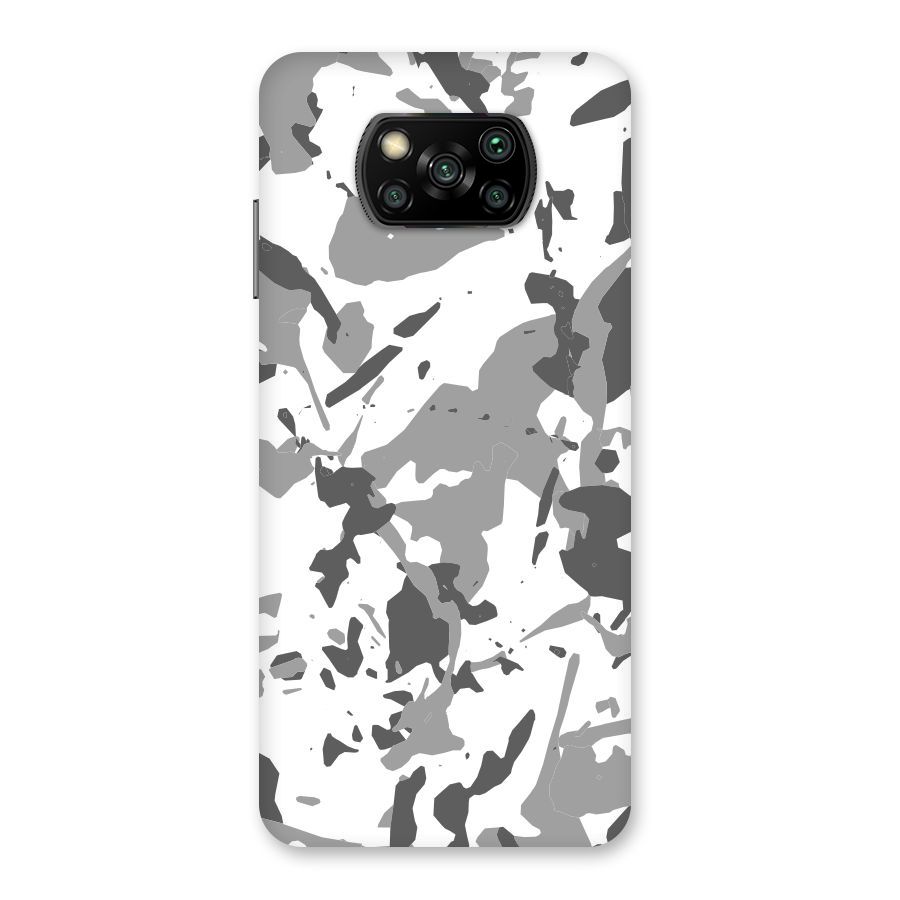 Grey Camouflage Army Back Case for Poco X3