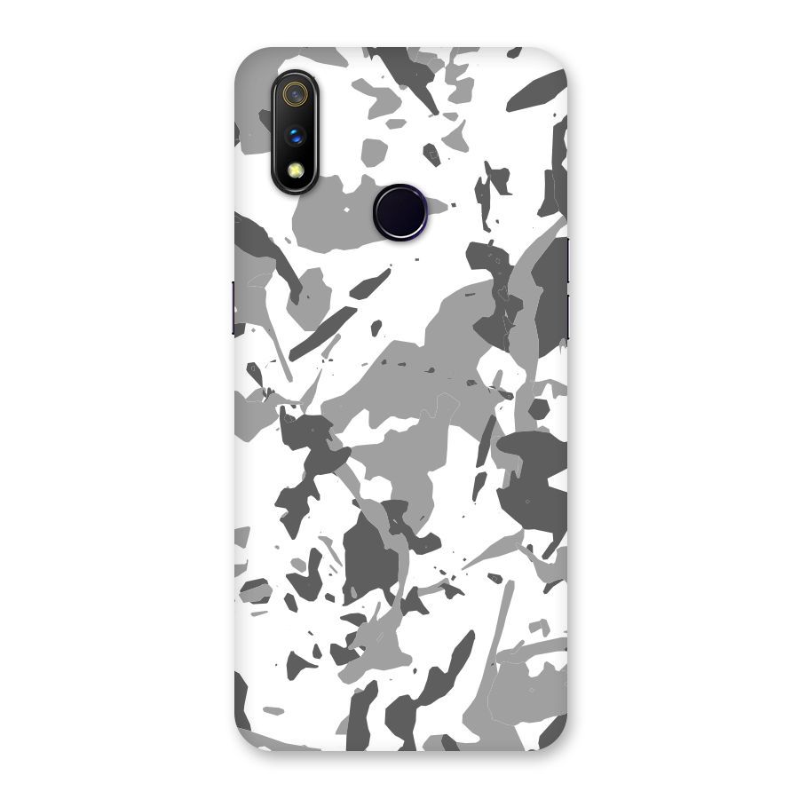 Grey Camouflage Army Back Case for Realme 3 Pro